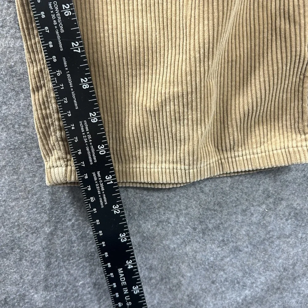 Vintage Polo Ralph Lauren Pants Mens 40x32 Corduroy Straight Leg Brown USA FLAW